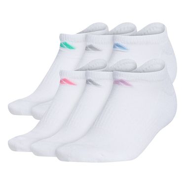 adidas Womens Athletic Womens Cushioned 6 Pack No Show Sock