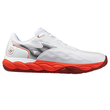 Mizuno Wave Enforce Court Mens Tennis Shoe White/Fiery Red 550075 001Rimage