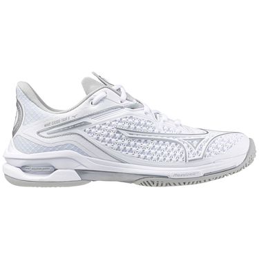 Mizuno Wave Exceed Tour 6 Clay Womens Tennis Shoe White/Silver 550092 0073
image