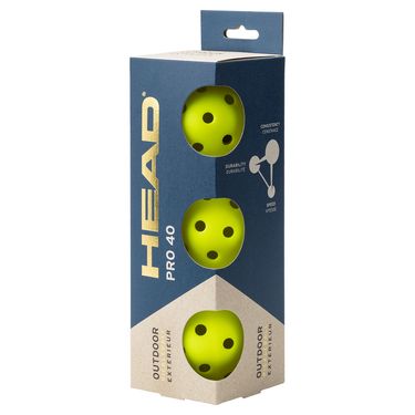 Head Pro 40 3 Pack Pickleball