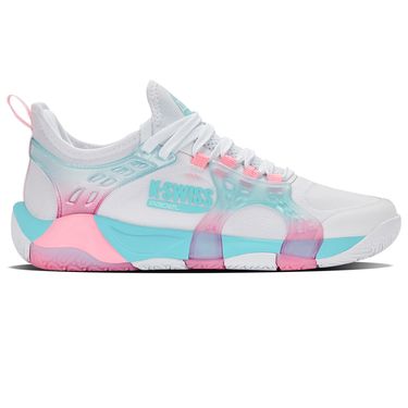 K Swiss K Frame Womens Padel Shoe White/Soft Neon Blue/Neon Bubble Gum 94597 145image