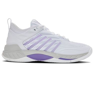 K Swiss Hypercourt Supreme 2 Womens Tennis Shoe White/Lunar Rock/Purple Haze 99071 160image