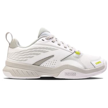 K-Swiss SpeedEx Womens Tennis Shoe White/Gray Violet/ Lime Green 99190 956image