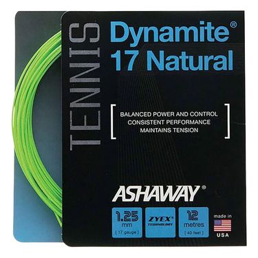 Ashaway Dynamite Natural 17G Optic Green Tennis String