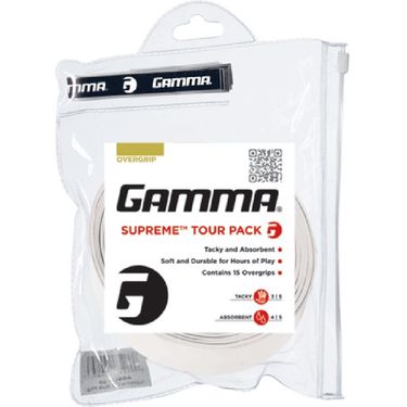 Gamma Supreme Tennis OverGrip (15 Pack)