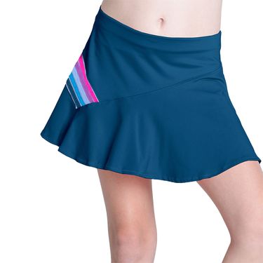 Lucky in Love Retro Girls Chroma Stripe Skirt Navy B169 400
image