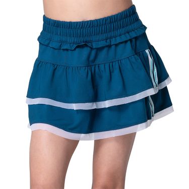 Lucky in Love Eyelet You Win Girls Skirt Navy B170 09D400image