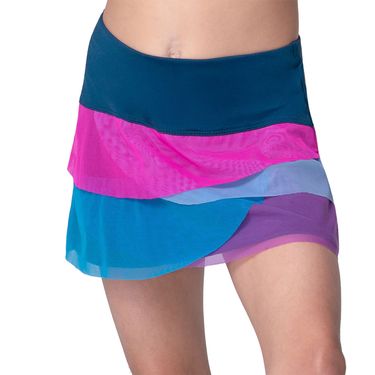 Lucky in Love Retro Girls Mesh Scallop Skirt