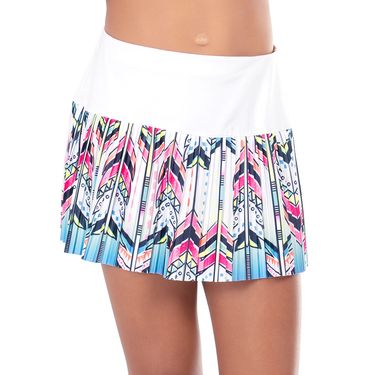 Lucky in Love Novelty Girls Tennis Crew Pleated Skirt