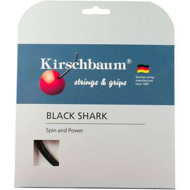 Kirschbaum Black Shark 16G (1.30mm) Black Tennis String