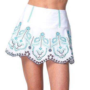 Lucky in Love Eyelet You Win Skirt Womens White CB664 72C110
image