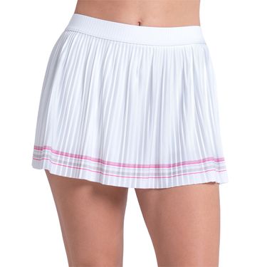 Lucky in Love Weave It To Me Woven Strokes Skirt Womens White CB827 38F110image