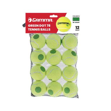 Gamma Green Dot 78 Tennis Ball (12 Pack)