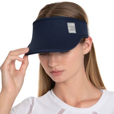 Lucky In Love Logo Stretch Womens Visor