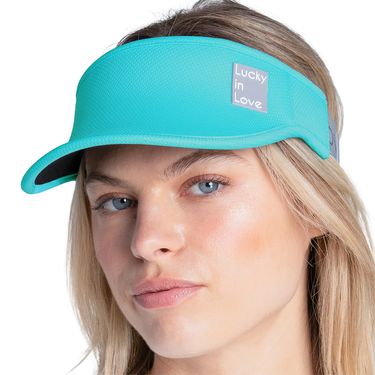 Lucky In Love Logo Stretch Visor Womens Aquamarine CH011 416
image