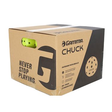 Gamma Chuck Outdoor Yellow Pickleball (48 Pack)