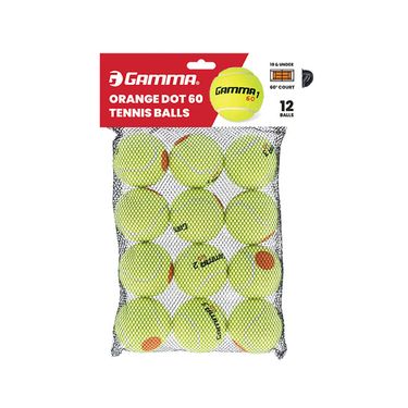 Gamma Orange Dot 60 Tennis Balls (12 Pack)