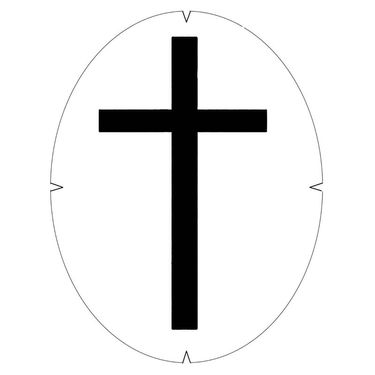 Tourna Cross Stencil