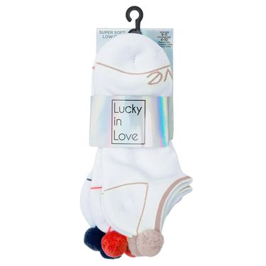 Lucky in Love Pom Pom Socks