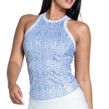 Lucky in Love Shibori Story Boho Tile Rib Tank Top