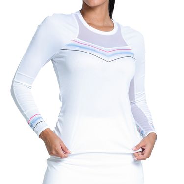 Lucky in Love Got The Blues Blue Streak Long Sleeve Top