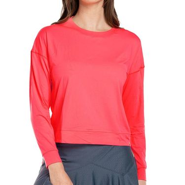 Lucky in Love Palms DAmour Hype Long Sleeve Top Womens Coral Crush CT910 647
image