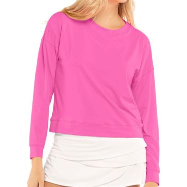 thumbnail image 2 of Lucky In Love Women's LUV Hype Long Sleeve Top Bluemarine CT910-430 2 of 13
