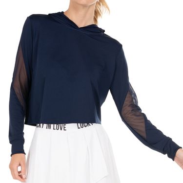 Lucky In Love Cindy Crop Hoodie Womens Midnight CT941-401
image