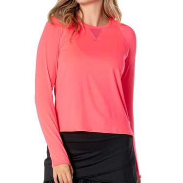 Lucky in Love Essentials High Low Breezy Long Sleeve Top