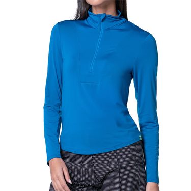 Lucky in Love Stripe It Up Free Play 1/2 Zip Long Sleeve