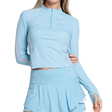 Lucky in Love x Madison Shimmer Mock Neck Long Sleeve