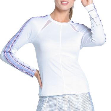 Lucky in Love Lavender Love Long Sleeve Top Womens White CX049 77A110
image