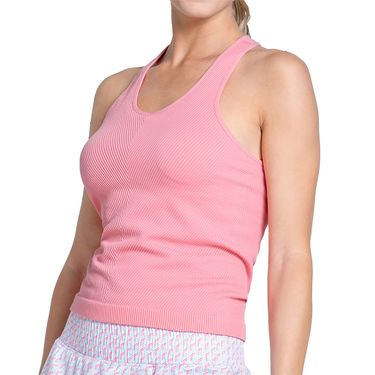 Lucky in Love Retro Revival Seamless Scoop Tank Top Womens Paradise Pink CX076 671
image