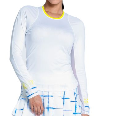 Lucky in Love Shibori Story Wave Long Sleeve Top Womens White CX092 47B110
image