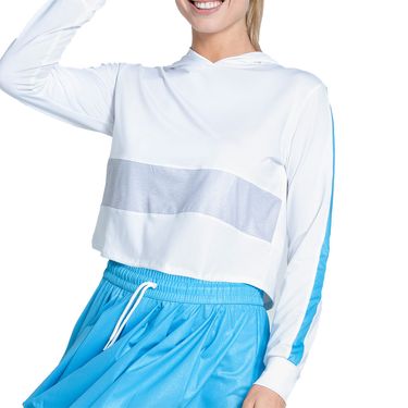 Lucky in Love Shimmer Hoodie Womens White CX100 Z50110
image