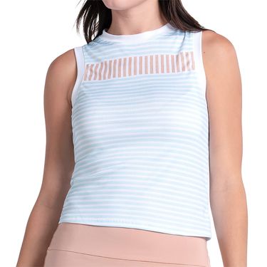 Lucky in Love Riviera Breeze Stripe Muscle Tank Top Womens Wave CX141 50F446image