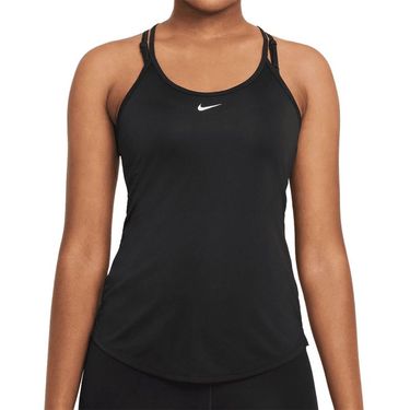 Nike Dri Fit One Elastika Tank Top Womens Black/White DD4941 010image