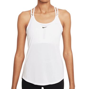 Nike Dri Fit One Elastika Tank Top Womens White/Black DD4941 100image