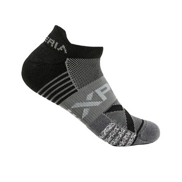 Thorlo Experia Light Cushion No Show Tennis Sock Black/Grey EXTN00 BLK2
image