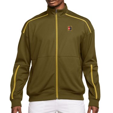 Nike Court Heritage Jacket Mens Olive Flak/Saffron Quartz FZ6925 368image