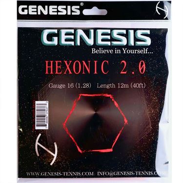 Genesis Hexonic 2.0 16G Red Tennis String