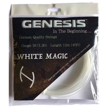 Genesis White Magic 16G White Tennis String
