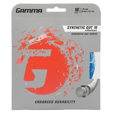 Gamma WearGuard Synthetic Gut 16G Blue Tennis String