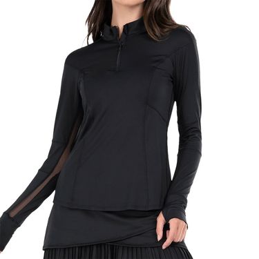 Lucky in Love Essentials 1/4 Zip Long Sleeve Top