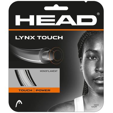 Head Lynx Touch 16G Transparent Black Tennis String