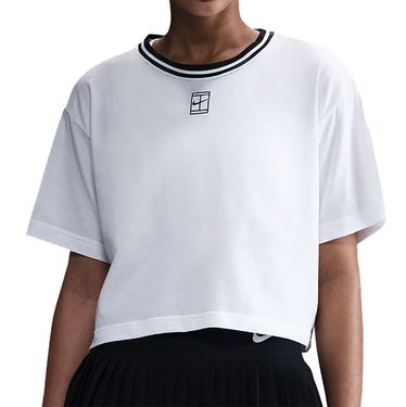 Nike Heritage Crop Tee Shirt Womens White HJ3640 100
image