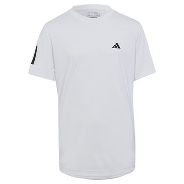 adidas Boys Club 3 Stripe Tee