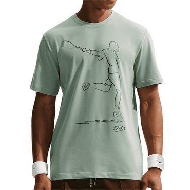 Nike Court Paris Tee Shirt Mens Steam Green IH2104 006image
