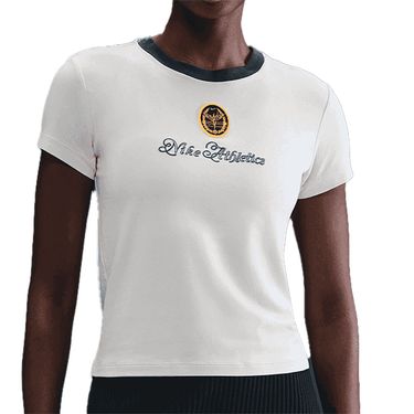 Nike Court Club Short Sleeve Crop Top Womens Light Orewood Brown/Fir IH7802 104
image