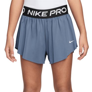 Nike Girls Pro Dri Fit Short Work Blue/Black/White II3640 486image